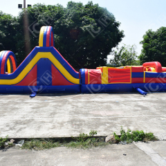 CH Commercial Good Quality Inflatable Obstacle Course With Jumping Bounce House Obstacle Course Combo Dry Slide For Party Business