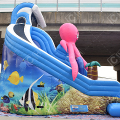 CH Inflatable Octopus Water Slide Animal Theme Water Slide Inflatable Water Slide With Pool For Sale