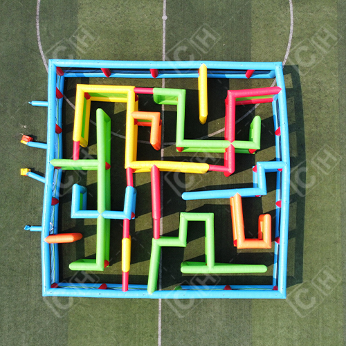 CH Outdoor Commercial Portable Outdoor Adult And Kids Inflatable Maze Hot Helling Colorful Inflatable Maze