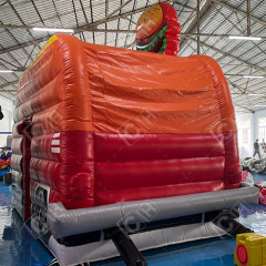 CH Outdoor Inflatable Hamburger Stall Tent Red And Yellow Inflatable Photo Booth Car Tent