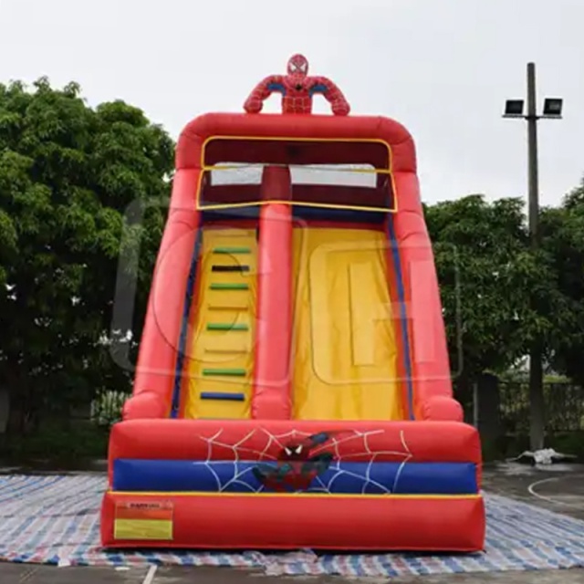 CH Spider Man Bouncy Castle Inflatable Bouncer With Dry Slide,Bounce House Inflatable Bouncer For Kids