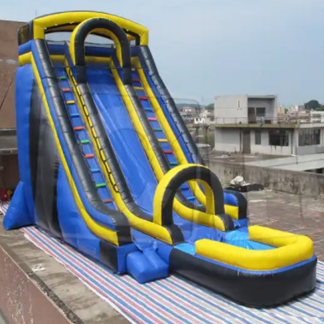 CH Big Inflatable Black Wet Slide For Party, Inflatable Water High slide for summer