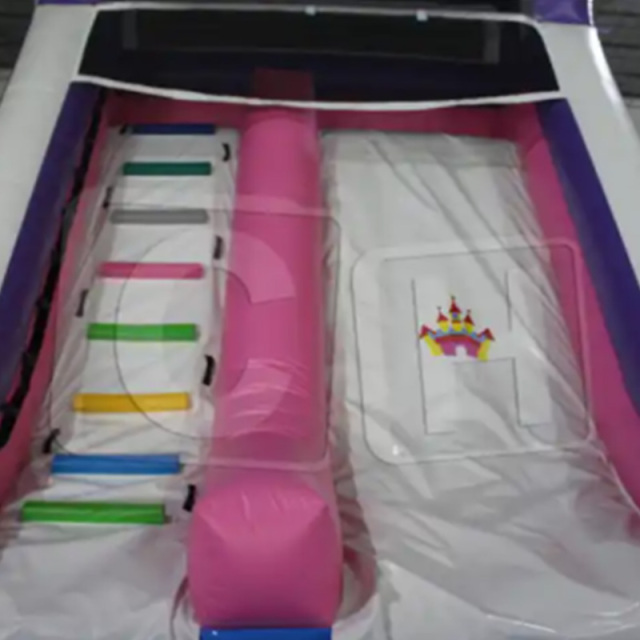CH Indoor Inflatable Princess Castle Slide For Girl, Inflatable Water Slide With Pool For Summer