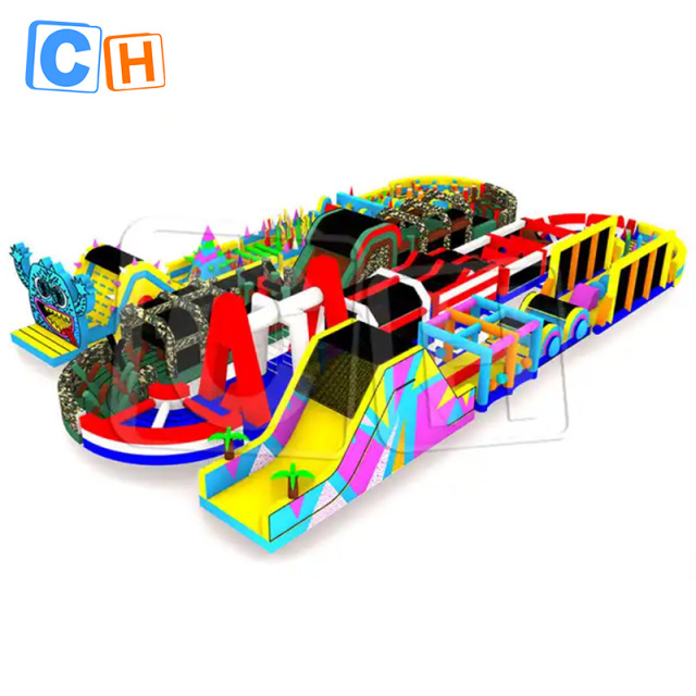 CH New Arrival Inflatable Monster Obstacle Course For Competition,Inflatable 5K Obstacle For Adult
