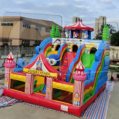 CH New Design Hot Selling Outdoor Inflatable Jumping Bouncy Castle Entertainment City With Slide Bounce Inflatable Bouncer Castle