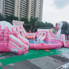 CH Hot Sale Inflatable Water Slide Inflatable Water Park Inflatable Water Games Aqua Park With Pools Swimming Ball Toys Pools