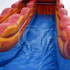 CH Outdoor Inflatable Water Slide With Pool For Adult, Inflatable Yellow Bouncy Slide For Summer