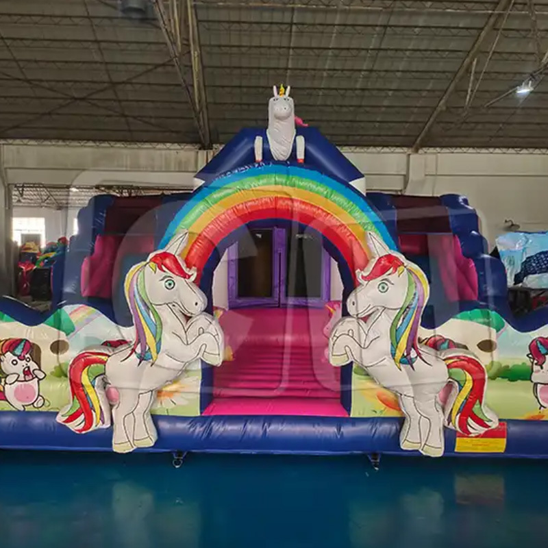 CH Commercial Kids Playground Obstacle Toboggan Gonflable Bouncy inflatable Bouncer Slide Castle Inflatable