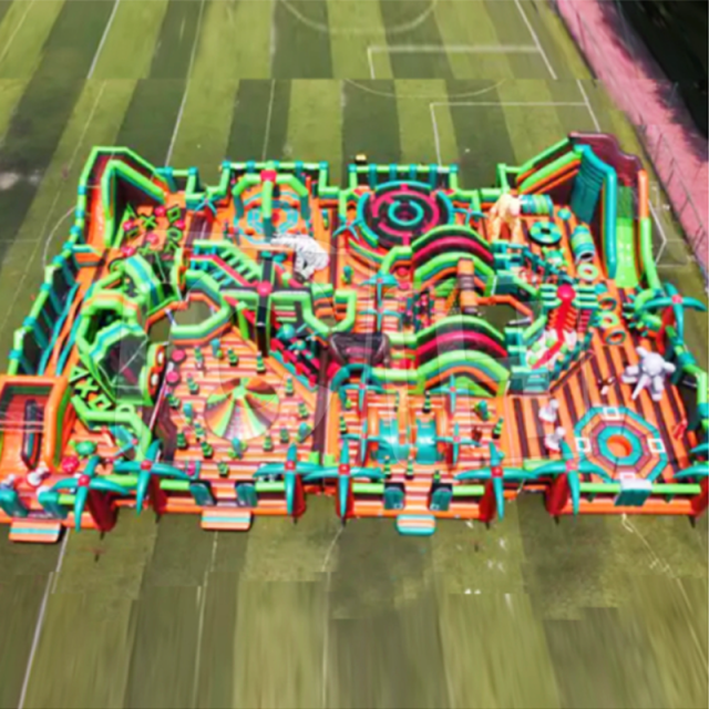 CH Commercial Large Air Trampoline Obstacles Games Jumping Bouncy Castle Obstacle Course Theme Park Inflatable Amusement Park