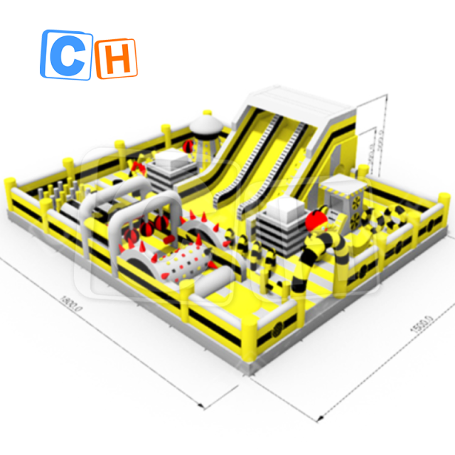 CH Commercial Giant Inflatable Bee Playground Inflatable Amusement Park For Rental