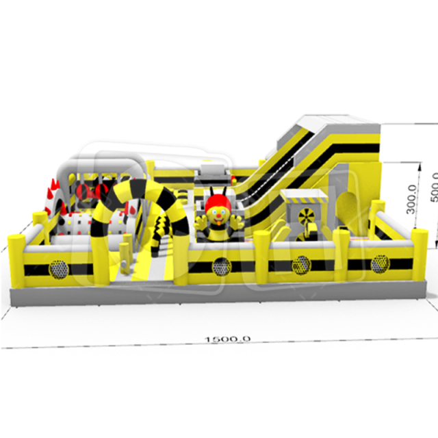 CH Commercial Giant Inflatable Bee Playground Inflatable Amusement Park For Rental