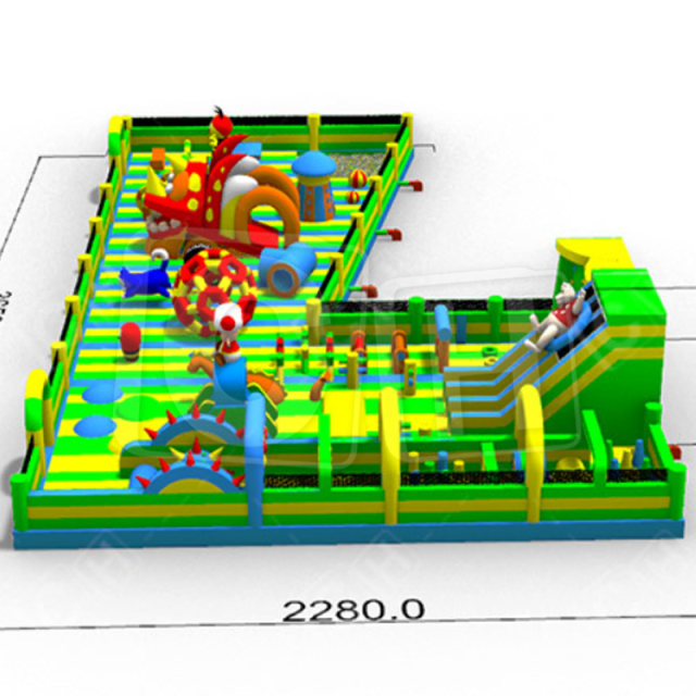 CH Giant Inflatable Amusement Park Jumping Fun Trampoline Inflatable Multi-Theme Park
