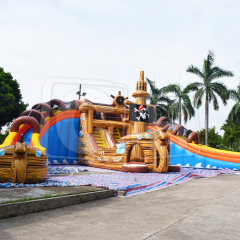 CH Giant Camouflage Cableway Air Slide Inflatable Slip And Slide Adult Size Scream Slide