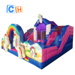 CH Commercial Kids Playground Obstacle Toboggan Gonflable Bouncy inflatable Bouncer Slide Castle Inflatable