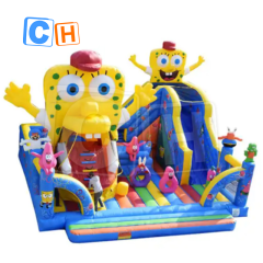 CH Inflatable Bouncy Slide Giant Outdoor Inflatable Fun City Playground