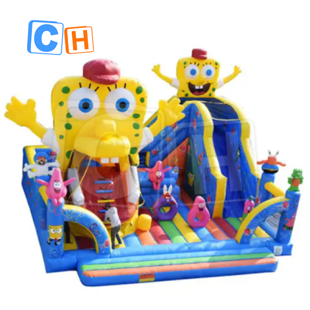 CH Inflatable Bouncy Slide Giant Outdoor Inflatable Fun City Playground