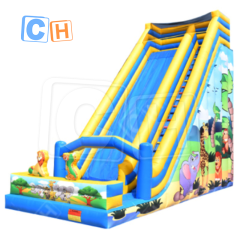 CH Factory Price Cartoon Inflatable Dry Slide Outdoor Inflatable Bouncer Slide Inflatable Castle Slide