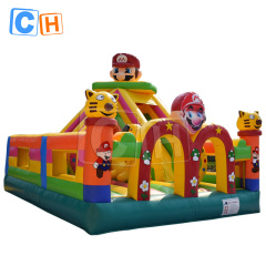 CH Cartoon Mario Inflatable Obstacle Jumping Castle Inflatable Fun Park Playground