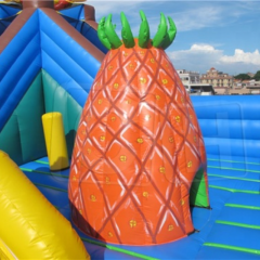 CH Outdoor Sports Toys Children's Inflatable Trampoline Bouncer Castle Kids Bounce Playhouse Jumping Castle Fun City With Dry Slide