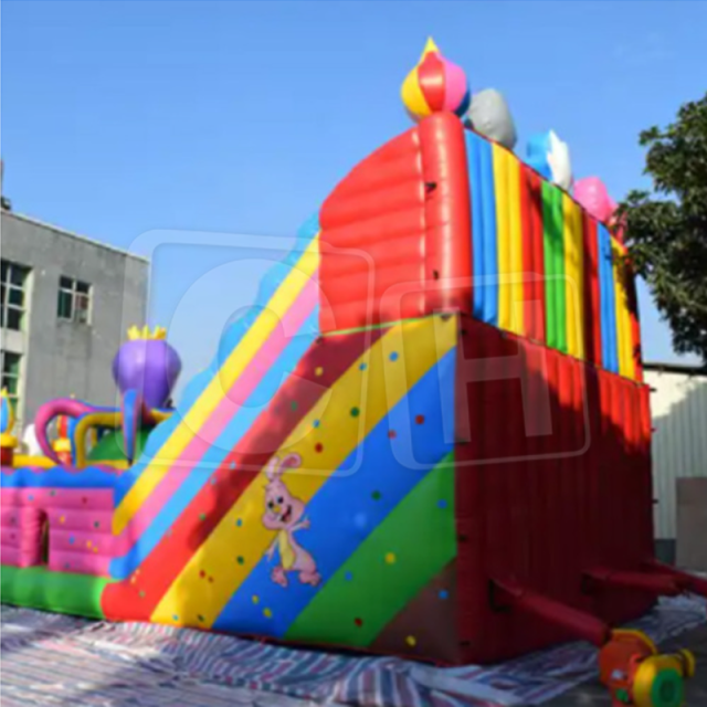 CH Octopus Fun City Slides Outdoor Playground Inflatable Bouncer Inflatable Castle Bouncy Castle For Amusement Park Kids Adult Game