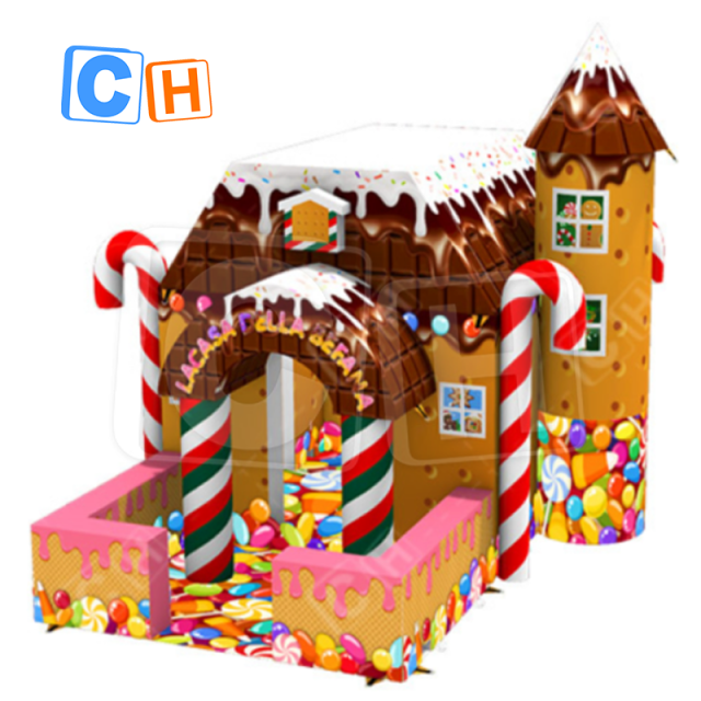CH Commercial Cute Inflatable Dessert House Inflation Snacks Bouncer House Tent For Sale