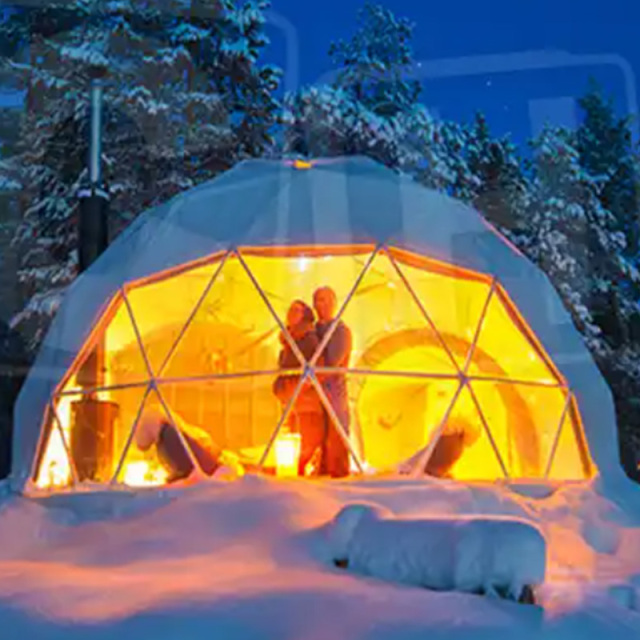 CH Wholesale 6-8 Person Dome Tent Big Round Dome Tents Transparent Geodesic Dome Tent Gramping For Events