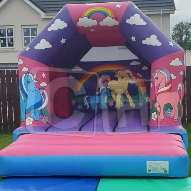CH most popular kids party jumpers inflatable bounce slide for rental business,small bounce house slide