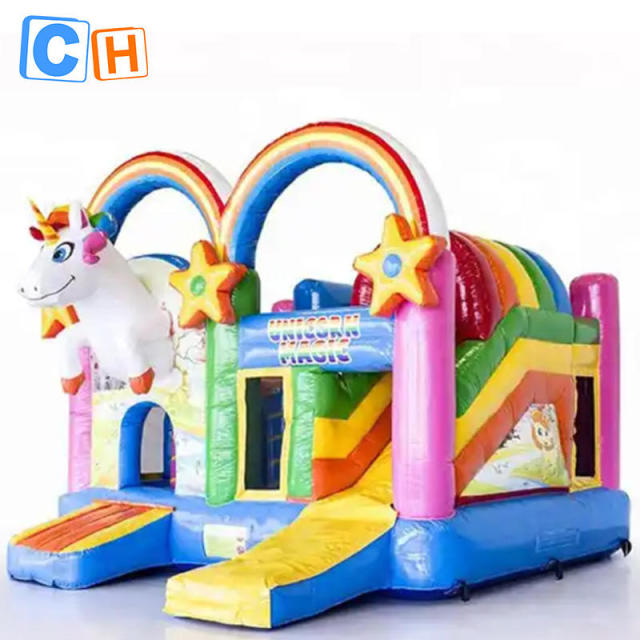 CH most popular kids party jumpers inflatable bounce slide for rental business,small bounce house slide