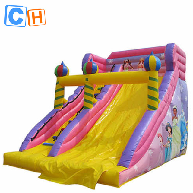 CH Commercial Inflatable Princess Slide For Sale, Mini Inflatable Girl Slide For Party