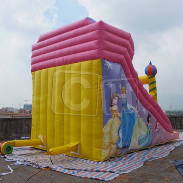 CH Commercial Inflatable Princess Slide For Sale, Mini Inflatable Girl Slide For Party