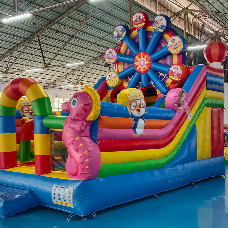 CH Amusement Park Theme Jumping Castles Inflatable Slide For Kids,Hot Sale Inflatable Bouncer Slide Combo