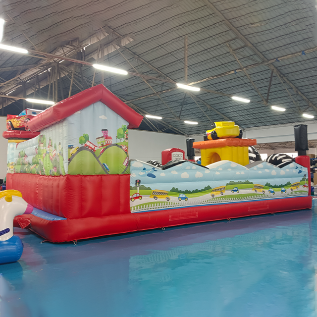 CH Motorcycle Race Theme Inflatable Castle For Kids,Hot Sale Inflatable Bouncer Slide Combo