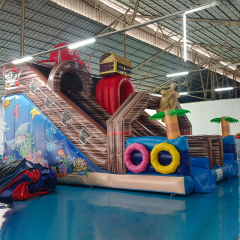 CH Pirate Theme Inflatable Bounce House With Slide For Sale,Jumping Castles Inflatable Water Slide