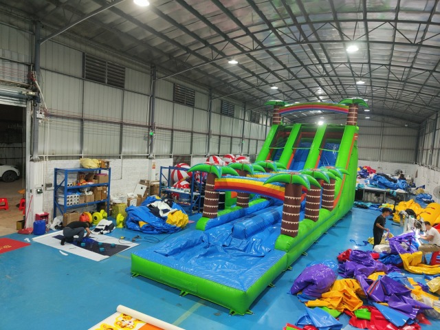 20ft Inflatable Water Slide Double Water Slide Inflatable For Adult