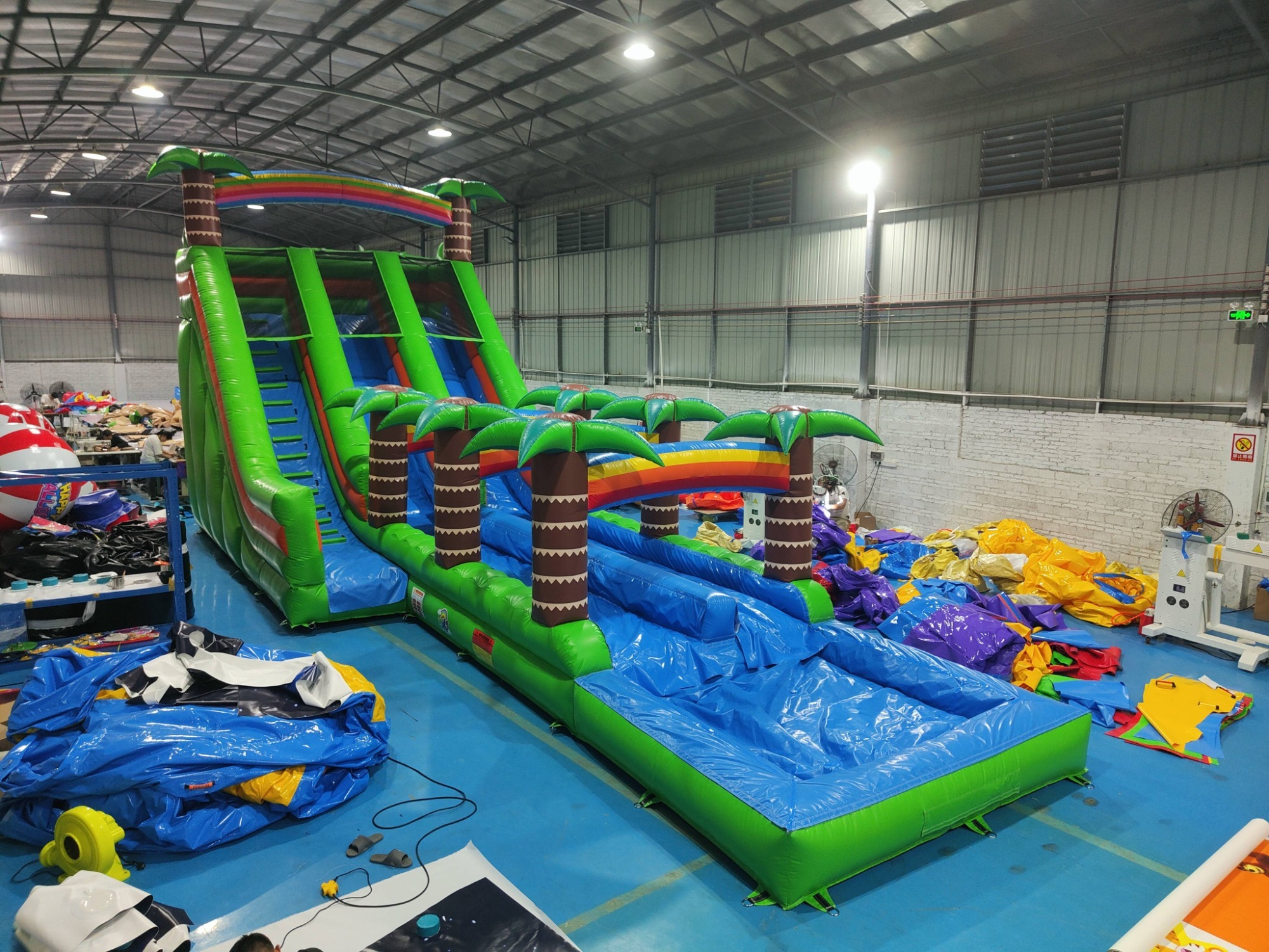 20ft Inflatable Water Slide Double Water Slide Inflatable For Adult