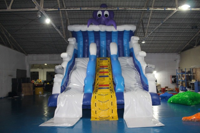 inflatable double water slide