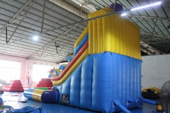 inflatable water slide into pool​
