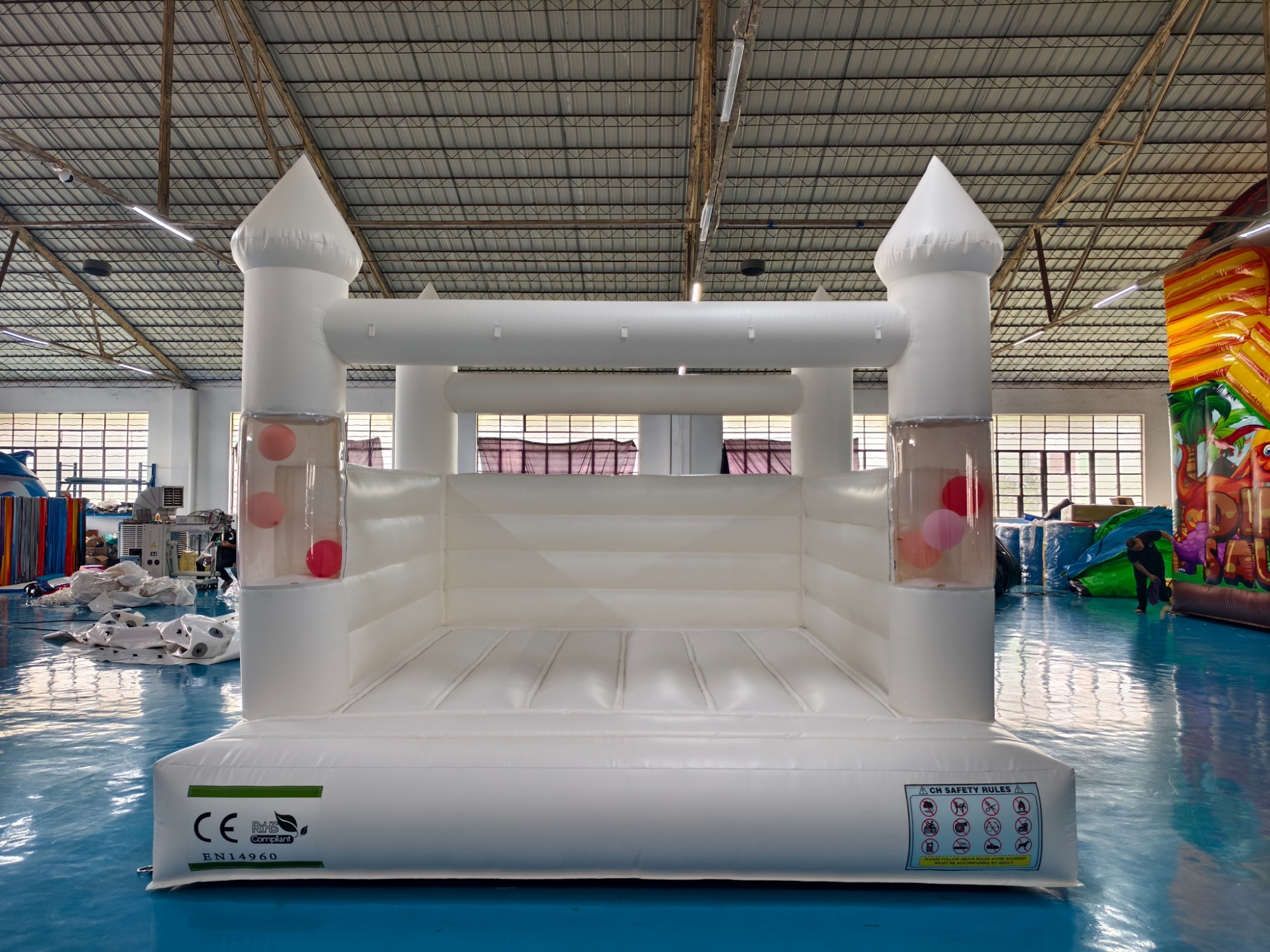 pink bounce house