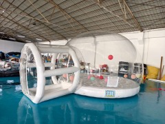 white bounce house