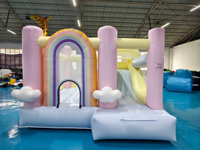 bounce house with slide