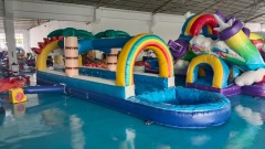 Inflatable Slip and Slide - Giant Water Slide for Kids Outdoor Fun