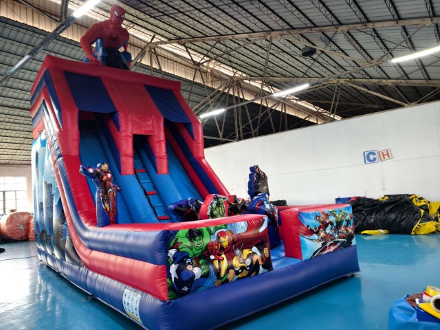 23 ft inflatable spider man slide CH-IS073