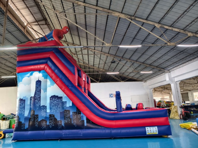23 ft inflatable spider man slide CH-IS073