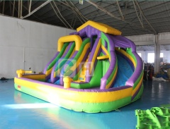 Slides for inflatable pools