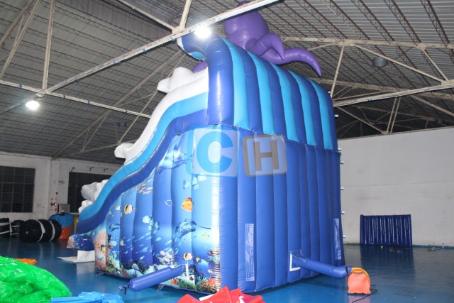 Swimming pool slides inflatable