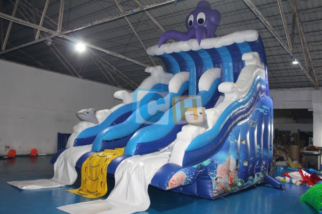 Swimming pool slides inflatable