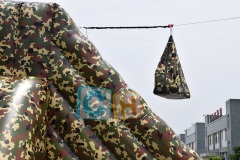 Inflatable pool slide for adults