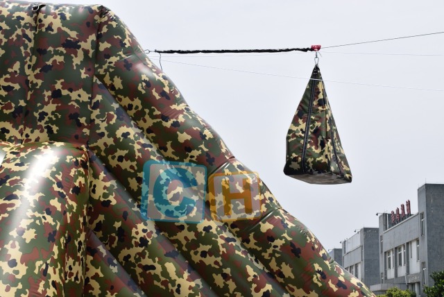 Inflatable pool slide for adults