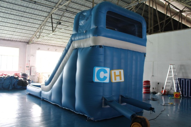 Inflatable pool slides