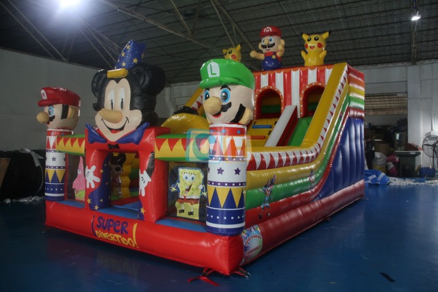 Inflatable Bounce House With Slide
